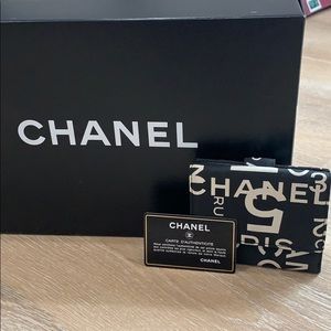 Chanel 5 Canvas Vintage Wallet Leather Interior